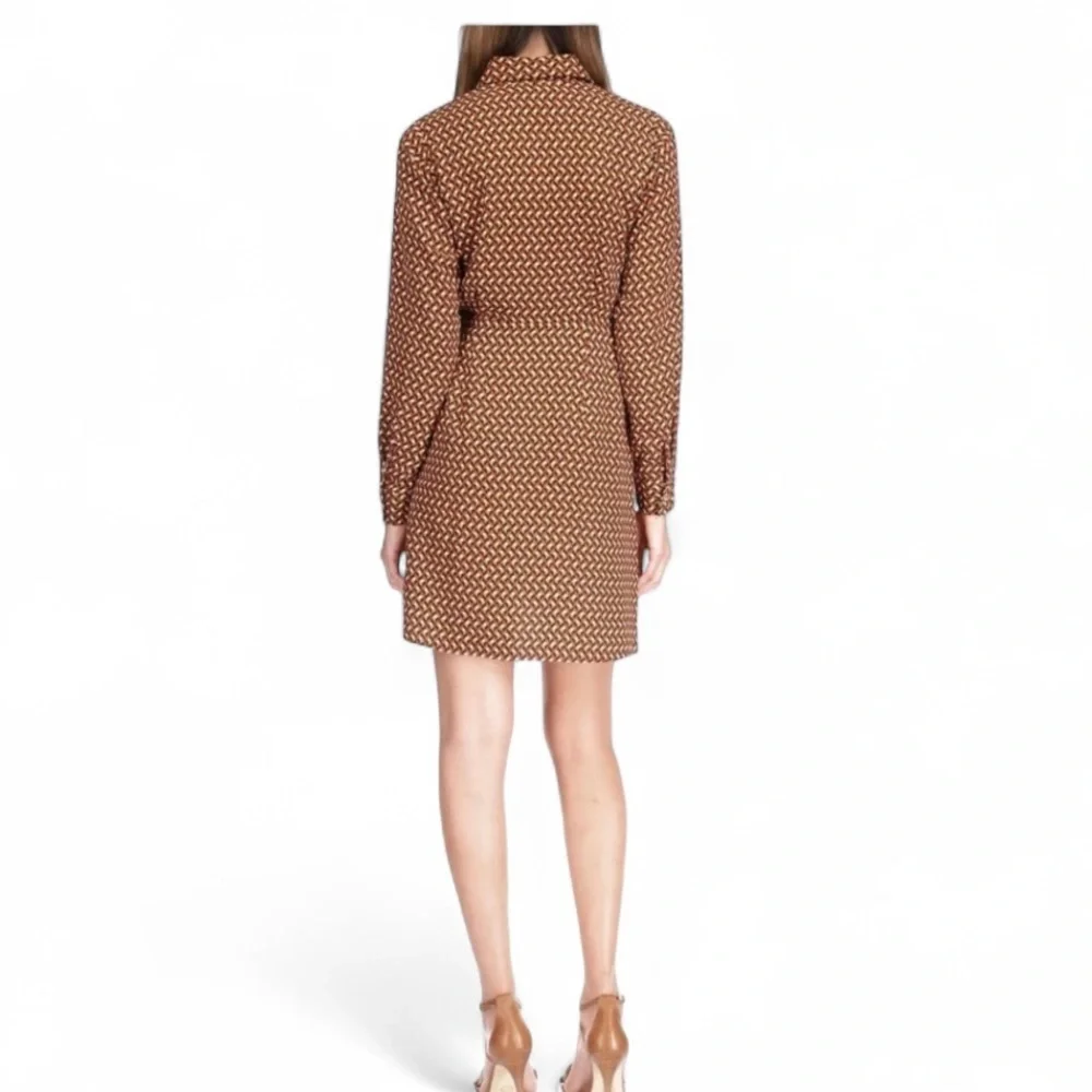 Michael Kors Button Down Tie Dress